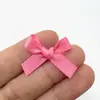 Moño de esquina plana de 6 mm2, Lindo moño de poliéster de doble cara, Hecho a mano DIY, Decoración de muñeca