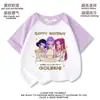 Transfronterizo Nuevo Producto K-Pop Hunter Grupo de Chicas Periféricos Niños y Niñas Camisetas de Manga Corta Ropa Nueva de Verano Tendencia