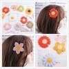 Hada Elegante Celebridad Cibernética Lana Margarita Viento Ins Notch Margarita Girasol bb Pin Color Brillante Pinza Elegante Accesorios para el Cabello