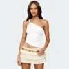 Suministro Transfronterizo Europeo y Americano Y2K Sexy Top de Tubo de un Hombro Moda Callejera Ajustado Top Interior de un Solo Hombro para Mujer