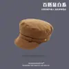 Nuevo Sombrero de Boina Retro Estilo Británico de Otoño para Mujer, Sombrero de Equitación de Ante de Alta Gama, Sombrero de Pintor de Moda Que Muestra la Cara