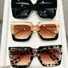 Nuevas gafas de sol de moda estilo callejero para hombres y mujeres, realzan el cutis y efecto adelgazante, montura cuadrada grande, doble puente, tendencia de moda europea y americana, populares en TikTok