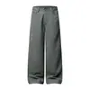 Pantalones casuales de pierna recta de color sólido Cleanfit, estilo high-street para hombre, inspirados en la ropa de trabajo americana, corte holgado, pierna ancha, pantalones largos, estilo japonés, versátil