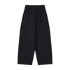 Pantalones de pierna curva, pantalones de pierna ancha, pantalones rectos holgados, pantalones casuales, pantalones de mujer, pantalones largos de verano de mezcla de Lyocell-Tencel-algodón