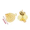 Pendientes de Acero Inoxidable de Moda con Diseño Calado para Oreja Pendientes Chapados al Vacío en Oro de 18 Quilates Materiales para Joyería Hecha a Mano DIY