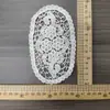 Bordado com Fio de Algodão Bege Bolso Falso Renda Redonda Oca Acessórios Artesanais DIY Acessórios de Decoração de Tecido