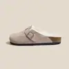 35-43 deseo transfronterizo comercio exterior talla grande 2022 otoño e invierno más zapatos de terciopelo bocken mujeres retro Baotou ropa exterior piel drag