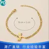 Uso, Joyería de Acero Inoxidable para Perforaciones Personalizada Collar Pulsera Alfabeto Inglés Número Aceite de Corte Fundición a Presión Venta al por Mayor
