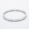 Pulseira Europeia e Americana Transfronteiriça de Aço Inoxidável Coração Vazado Simples Estilo Ins Aço Titânio Snap Feminina Celebridade da Internet Pulseira Oval