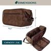 Bolsa de Almacenamiento Impermeable y Resistente a Manchas de Gran Capacidad Transfronteriza para Artículos de Tocador de Hombre, un Set Imprescindible para Viaje para Afeitar y Cuidado