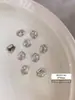 Decoraciones K9 para Uñas Acabadas Huevo de Paloma con Pedrería Apilada Sin Base, Más Adherentes, Tendencia Popular de Internet, Versátiles, Efecto Iluminador, Accesorios de Uñas para Venta al por Mayor