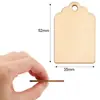 Etiquetas de Madera Colgantes Navideñas DIY, Adornos Colgantes de Madera de Color Madera, Tarjetas en Blanco, Manualidades para Decoración de Fiestas en Casa