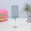 "Coração Menina" Exquisite Suporte de Cartão de Visita Amor Inferior Criativo Metal Desktop Produto Suporte de Etiqueta Suporte de Cartão Vertical