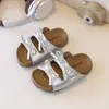Sandalias de Verano para Niñas Estilo Nuevo Sandalias de Suela Gruesa de Moda Casual Versátiles para Exteriores con Cordones Sandalias Abiertas