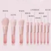 Set de Pinceles de Maquillaje Rt10 Transfronterizo, Set Completo de Pinceles con Todos los Tipos, Portátil y Fácil de Usar, Set Pequeño de Pinceles para Maquillaje de Retoque