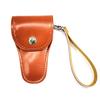 Funda de cuero PU para tijeras pequeñas, cubierta de cuero para tijeras, herramientas de belleza, cubierta de cuero para uñas, gadget portátil, cubierta protectora para tijeras
