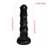 Houting Plug Anal Super-longa Super-grande Studs Contas de Pênis Braço de Cauda Simulação de Boxe Milho Masturbador SM para Homens e Mulheres