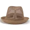 Chapéu de Palha Masculino de Verão Chapéu de Sol Chapéu para Velho Pai Avô Cabeça Velha Chapéu de Verão Protetor Solar Respirável Chapéu Fresco