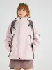 Chaqueta impermeable de dos piezas estilo montaña 3 en 1 para exteriores para hombres y mujeres, cálida con capucha desmontable, adecuada para montañismo y esquí