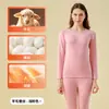 Roupa Térmica de Lã e Seda Feminina Conjunto Espesso de Fleece Roupas de Inverno Outono Calças Camisola Base de Algodão Pijama Feminino