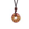 Colgante Colgante de la Versión Estampada en Caliente de Arena de Cristal de los Doce Signos del Zodíaco, el Año de Nacimiento, Regalo de Arena de Cristal Cinabrio, Hebilla de Seguridad con Carácter de Bendición