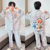 Pijama Infantil, coleção primavera e outono para meninos, pijama de manga longa em algodão penteado, roupa de casa, design de desenho animado para meninos e adolescentes, novo estilo 2026