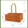 Cesta de Flores, Cesta Tecida à Mão de Rattan, Buquê, Flores Secas, Arranjo de Flores, Cesta de Flores, Vaso de Flores de Bambu, Cesta de Flores Pequena para Florista