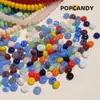 Contas de Ábaco, Contas Espaçadoras de Vidro Colorido com Furo Reto, Pulseira, Colar, Pingente de Carro, Acessórios de Joias Artesanais Multicor, Decoração com Contas de Material