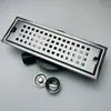 Dren de Piso Rectangular Oculto de Acero Inoxidable 304 para Baño, Engrosado para Balcón y Baño, Anti-Olor Invisible de Acero Inoxidable 201