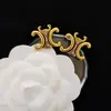Pendientes de alta calidad para todo tipo de atuendos, pendientes de moda para hombres y mujeres, letras de pedrería, todo a juego, pasador de plata s925, accesorios de aleación