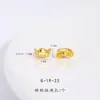 Retención de Color Fuerte Arena Dorada Accesorios DIY Incrustado con Zirconia Florero Espaciador Lentejuelas Anillo para Correr Pulsera Collar Cuentas Espaciadoras Cuentas Sueltas
