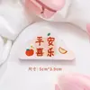 Clip de triángulo de texto inspirador creativo clip para notas de estudiante PP clip anti-rizado de archivo acrílico clip de esquina de almacenamiento de hojas de examen