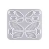DIY Alas de mariposa de resina epoxi de cristal Pendiente Colgante Llavero Joyería Molde de silicona en stock