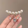Broche de borla de perlas de alta calidad con circonita de gota de agua exquisito ramillete para traje accesorios alfiler fijo para ropa anti-luz mujeres