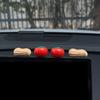 Adornos para Coche de Cosas Buenas en Año Nuevo Consola Central Personalidad Dibujos Animados Caqui Cacahuete Pantalla de Visualización del Coche Pegatina Decorativa