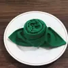 Servilleta Engrosada Escuela Hotelera Práctica Plegado Flor Servilleta Tela Decorativa Mantel Individual Paño para Limpiar Vasos Negro Rojo Etc.