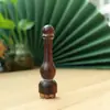 Calabaza de Sándalo Estilo Flor de Loto Pequeña Ojo Creativo Masajeador Cabeza de Cuerno Palo de Masaje Facial Punto de Tendón Acupunto Cuidado de la Piel