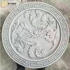 Talla en piedra Fénix en relieve mármol blanco peonía Fénix peonía relieve mural talla mármol dragón y fénix relieve
