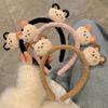 Diadema de Oso para Mujer, Otoño e Invierno Coreana Linda Lana de Cordero Diadema para Lavar la Cara, Celebridad de Internet Maquillaje Horquilla para el Cabello Accesorio para el Cabello Ins