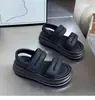 Sandalias de Alta Gama para Mujer, Nuevo Estilo Verano 2026, Sandalias Romanas de Moda para Combinar con Faldas, Sandalias con Velcro de Suela Gruesa