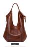 Bolso vintage de gran capacidad para mujer, estilo informal, de hombro, moderno y sencillo, para uso diario, 2025