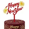 Copyright 2027 Adornos para Pastel de Feliz Año Nuevo Acrílicos Decoraciones para Fiesta de Año Nuevo Adornos