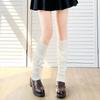 Calcetines japoneses lazo bola lindos Lolita color sólido calcetines de rizo uniforme jk de mujer primavera y verano lana calcetines hasta la pantorrilla