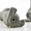Juguete Vocal para Mascotas Ratón Gris de Látex 14cm Limpieza Dental Molar Juguete para Perro Juguete Vocal de Látex