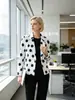ZA Comercio Exterior Transfronterizo Ropa de Mujer 2026 Verano Nuevo Elegante Europeo y Americano Blazer de Lunares sin Espalda Traje sin Espalda para Mujer
