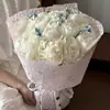 Papel de embrulho flor de renda novo materiais de embalagem de buquê suprimentos para florista artesanato floral DIY atacado