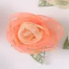 Broche de niña de las hadas de hilo de mapache hibisco pétalos de hilo perlado de alta calidad flor de rosa pin antiexposición joyería corsage