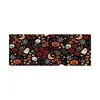 Mouse Pad Retrô de Abóbora e Fantasma Halloween Floral Grande para Escritório e Jogos Antiderrapante Espessado Teclado Mesa Mat