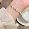 Pulsera de Perlas de Alta Gama para Niñas, Joyería de Mano Elegante y Delicada, Pulsera Exquisita de Nicho de Lujo Accesible, Joyería Versátil Extraíble