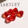 Fresco y Dulce de Verano Transparente Fruta Artificial Fresa Fruta Resina Accesorios Pendientes DIY Pendientes de Mujer Colgante